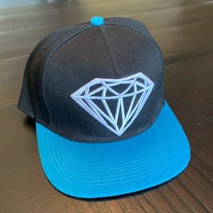 Diamond supply co. Flat bill snap-back hat